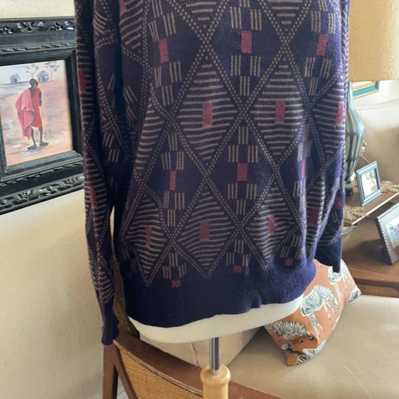 Vintage 80s Men’s Sweater - Picture 4 of 7